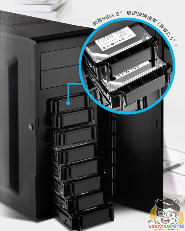 组装一台售价过万的NAS需要多少钱?支持硬解、万兆、SSD缓存加速的八盘位的超级NAS!便宜打造一台多盘位、高性能的黑群晖!