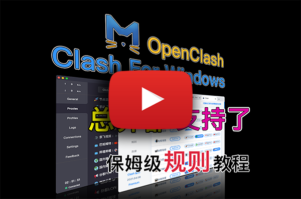 Clash For Windows 、OpenClash 切换内核！支持Xray、VLESS、Hysteria 
