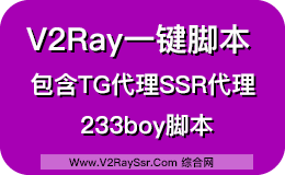 V2Ray一键安装/TG电报代理搭建/BBR开启/SS代理/多合一脚本/FOR/233boy