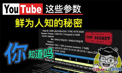 YouTube鲜为人知的参数秘密,你知道吗?YouTube视频详细统计信息统计了些什么东西?